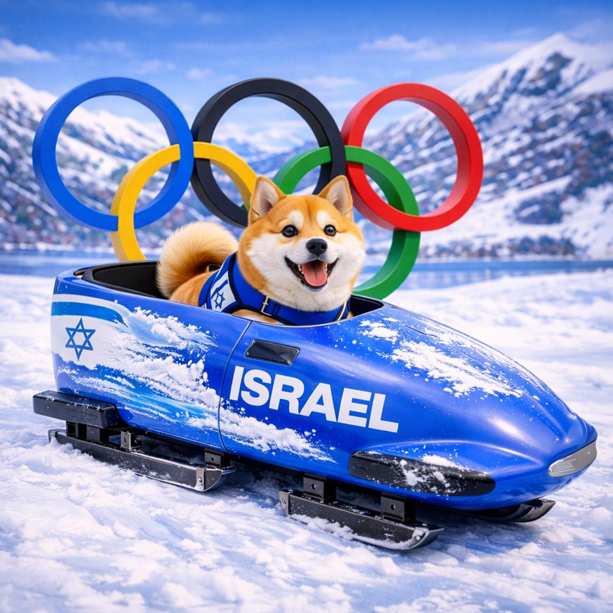 LULU - Official mascot of the Israeli Bobsled team